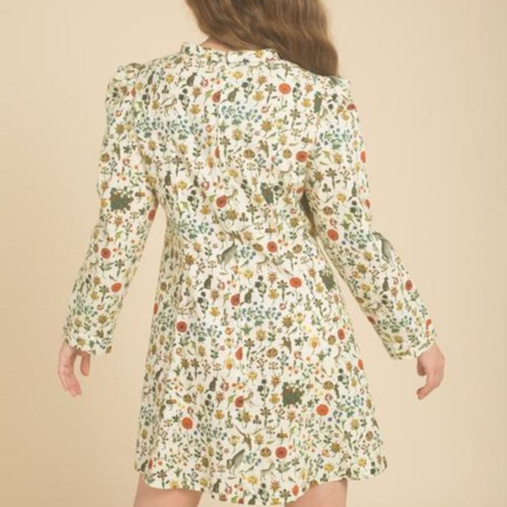 Samantha Pleet passion dress in ivory illuminated print - Picture 12 of 15